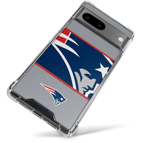 NFL New England Patriots Zone Block Google Pixel 7a Clear Case